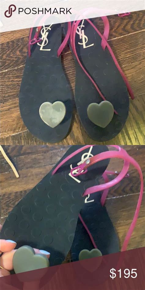 ysl jelly heart sandals|SANDALS .